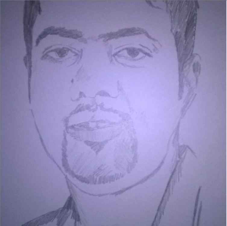 Suman Chakraborty's popularity is evident from this sketch created by a fan. (Image Credit: Instagram)